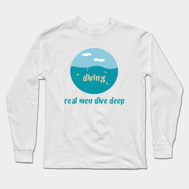 Diving Long Sleeve T-Shirt by slawisa